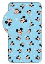 Mickey Mouse Hoeslaken 90x200 cm - Disney, Blauw, Hoeslaken of Sloop, Nieuw, Ophalen of Verzenden