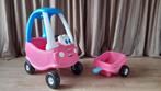 Little Tikes loopauto Cozy Coupe met aanhangwagen!, Kinderen en Baby's, Speelgoed |Speelgoedvoertuigen, Zo goed als nieuw, Ophalen