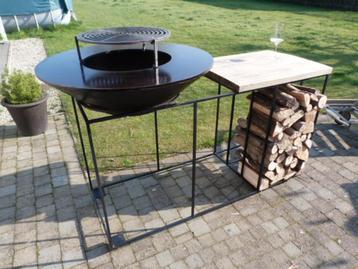 Grote plancha (diameter 100cm) - op maat gemaakt designframe beschikbaar voor biedingen