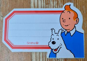 Kuifje sticker Smiths 1980 Hergé Tintin, Enlèvement ou Envoi, Tintin, Comme neuf, Image, Affiche ou Autocollant