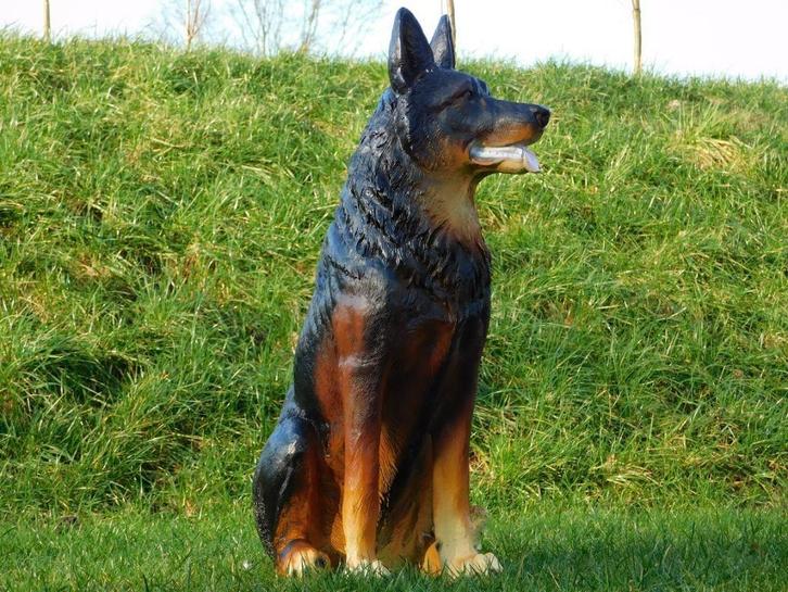 herdershond , tuinbeeld, Antiquités & Art, Curiosités & Brocante, Enlèvement ou Envoi