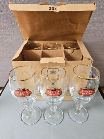 Set van 6 Stella Artois bierglazen van 25 cl - NIEUW beschikbaar voor biedingen