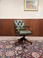 Engelse Chesterfield President Chair Bureaustoel, Antiek en Kunst, Ophalen of Verzenden