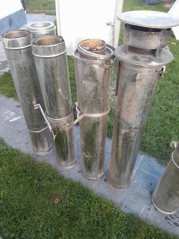 Inox schouwbuizen dubbelwandig  beschikbaar voor biedingen