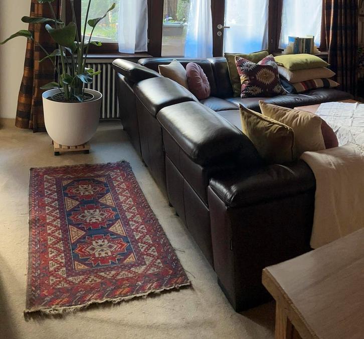 Fauteuil en cuir - Très bon état, Huis en Inrichting, Zetels | Complete zithoeken, Zo goed als nieuw, Leer, Ophalen