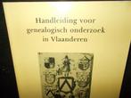 BOEK - GENEALOGISCH ONDERZOEK IN VLAANDEREN - J. Roelstraete, Verzenden, 20e eeuw of later, Gelezen