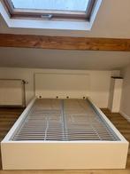 Lit ikea malm avec sommier, Enlèvement, Utilisé