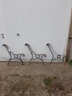 3 zeer oude banksteunen - 3 identiek, Tuin en Terras, Tuinbanken, Ophalen of Verzenden, Gebruikt