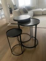Driedelige bijzettafel set, Ophalen, Minder dan 55 cm, Rond, Zo goed als nieuw