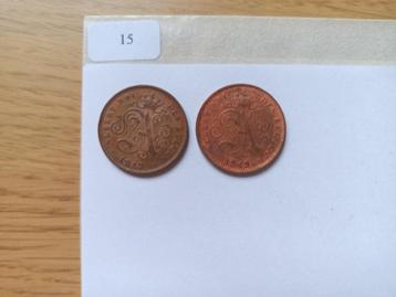 België: 2 centimes 1912 & 1919 Frans beschikbaar voor biedingen