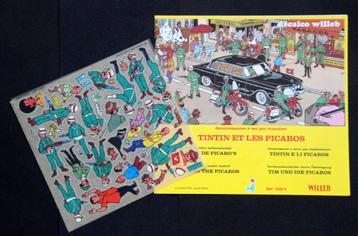 Décalcomanies Tintin et les Picaros Kuifje wrijfplaatjes
