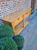 Massief houten sidetable/wandconsole, Ophalen of Verzenden, Zo goed als nieuw