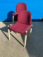 45 bordeaux rode stapelstoelen design Hartmut Lohmeyer, Ophalen, Zo goed als nieuw
