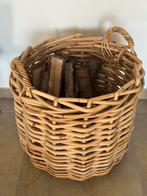 Openhaard mand voor brandhout., Enlèvement, Comme neuf, Panier