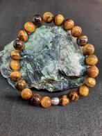 bracelet Oeil de tigre 8 mm pierre naturel, Met edelsteen, Verzenden, Nieuw, Elastiek