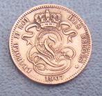 1907 1 centime FR Léopold 2, Timbres & Monnaies, Monnaies | Belgique, Enlèvement ou Envoi, Monnaie en vrac, Métal