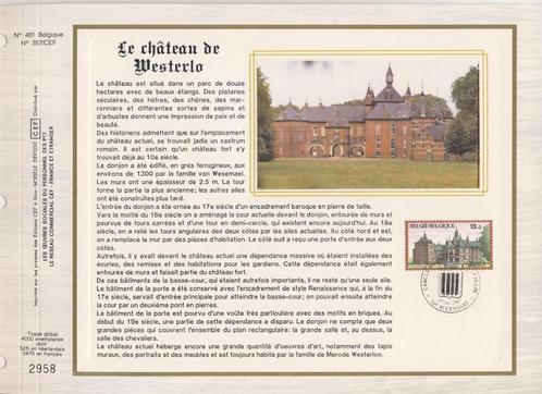 Château de Westerlo n481 Belgique n357/CEF (1987), Timbres & Monnaies, Timbres | Timbres thématiques, Affranchi, Lieu ou Bâtiment