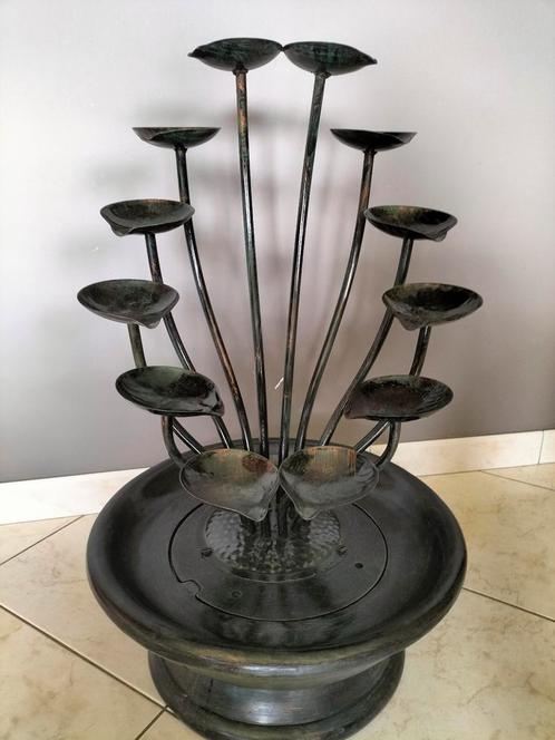 Decoratieve metalen fontein, Tuin en Terras, Waterpartijen en Fonteinen, Gebruikt, Fontein, Ophalen