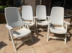 4 tuinstoelen, Tuin en Terras, Tuinstoelen, Plastic, Gebruikt, Ophalen, Verstelbaar