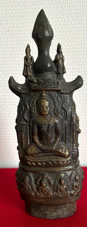 Bouddha Phra Sum Kwak en Bronze - Birmanie - 1925