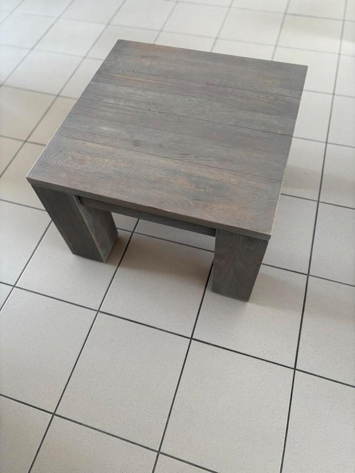 Salontafel in massief eik GOED BOD=WEG, Huis en Inrichting, Tafels | Salontafels, Zo goed als nieuw, 50 tot 75 cm, 50 tot 100 cm