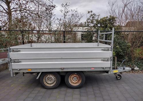 Elektrische kip aanhanger, kip remork, dubbelasser kipper, Auto diversen, Aanhangers en Bagagewagens, Gebruikt, Ophalen