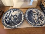 Vintage Delftse borden - Boch Frères La Louvière, Enlèvement