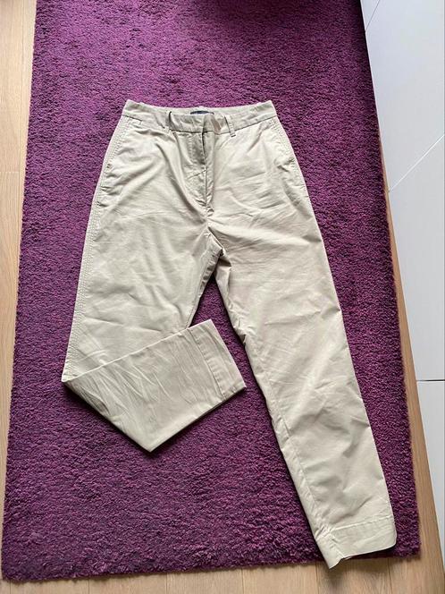 Broek maat 38, Kleding | Dames, Broeken en Pantalons, Zo goed als nieuw, Maat 38/40 (M), Beige, Ophalen of Verzenden