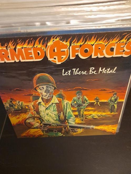 lp - armed forces - let there be metal, Cd's en Dvd's, Vinyl | Hardrock en Metal, Gebruikt, Ophalen of Verzenden