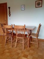 Eiken tafel met zes stoelen, Enlèvement