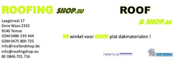 SOPREMA en BAUDER Roofing nergens goedkoper dan bij ons , beschikbaar voor biedingen