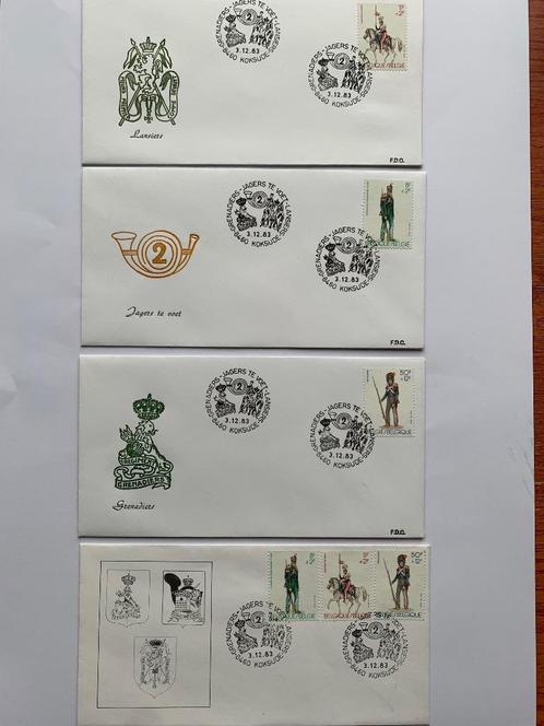 First day covers Grenadiers-Jagers te voet-Lansiers 1983, Verzamelen, Militaria | Algemeen, Landmacht, Overige typen, Verzenden
