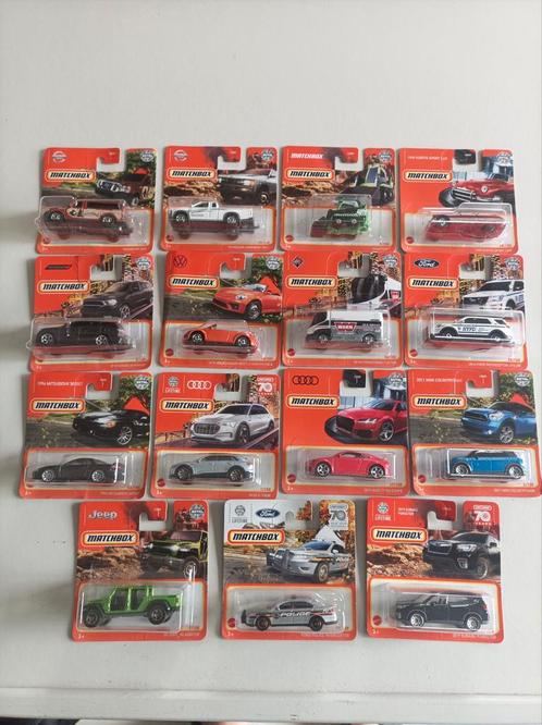 Matchbox in blister, 15 verschillende. Lot 3, Hobby en Vrije tijd, Modelauto's | Overige schalen, Zo goed als nieuw, Ophalen of Verzenden