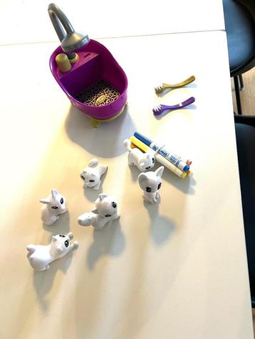 Crayola washimals met bad, extra figuren en stiftjes beschikbaar voor biedingen