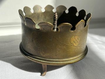trench art porte-bougie  18 pounder -> beschikbaar voor biedingen