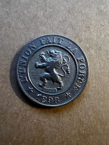 Leopold 2 een 10 ventiem van 1898 FR beschikbaar voor biedingen
