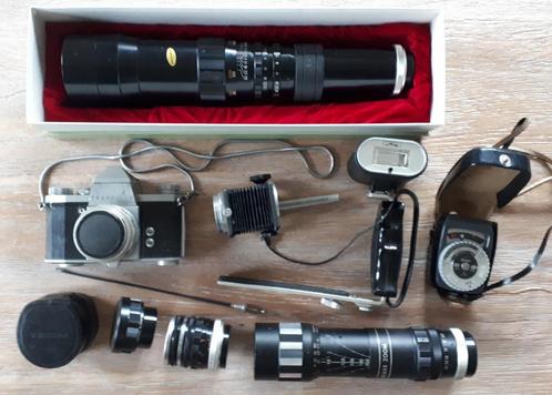 Ensemble complet PRAKTICA IV avec accessoires, Audio, Tv en Foto, Fotocamera's Analoog, Gebruikt, Ophalen of Verzenden