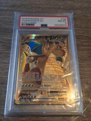 Dragonite EX 106 PSA8, Enlèvement, Comme neuf