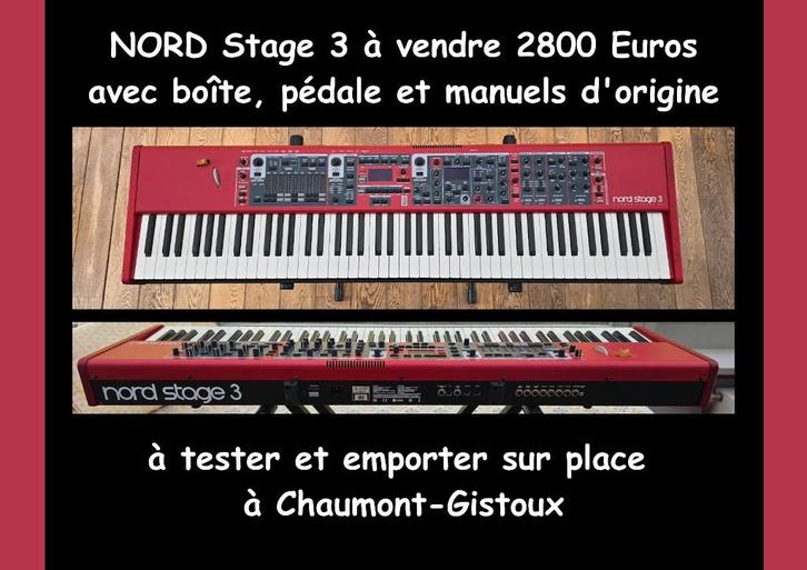 Nord Stage 3, Muziek en Instrumenten, Keyboards, Zo goed als nieuw, 88 toetsen, Overige merken, Aanslaggevoelig, Met standaard