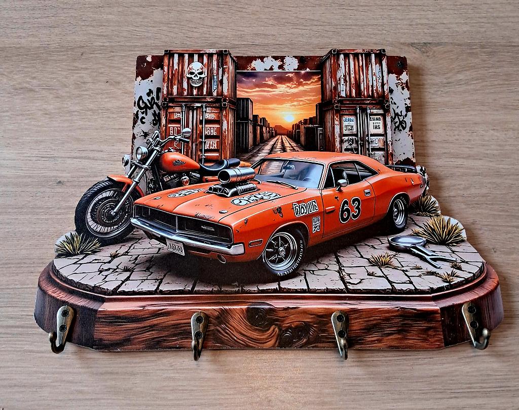 Dodge Charger sleutelhanger, Ophalen of Verzenden, Nieuw, Transport