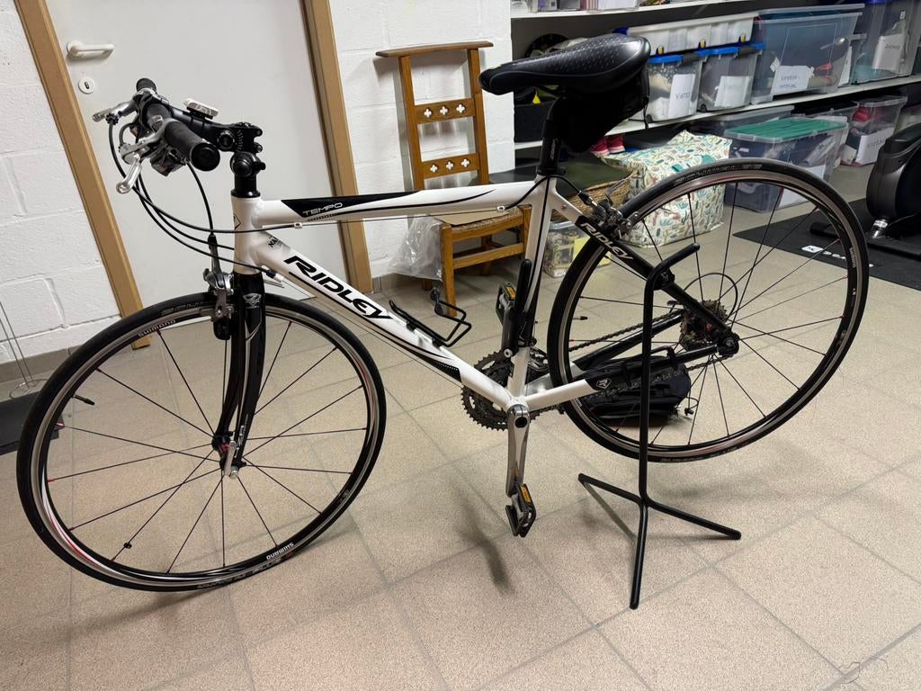 Koerfiets Ridley met recht stuur. PERFECTE STAAT, Gebruikt, Velgrem, Versnellingen, 49 tot 53 cm