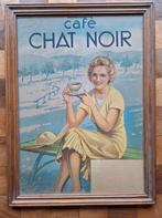 Rare café Chat Noir, Enlèvement, Utilisé, Panneau publicitaire