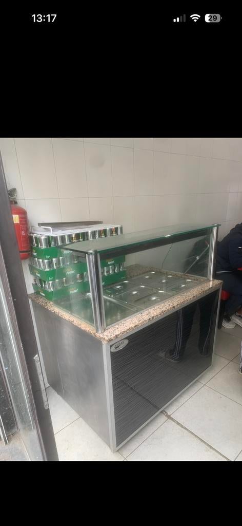 Bain marie warmhoud toog buffet, Ophalen