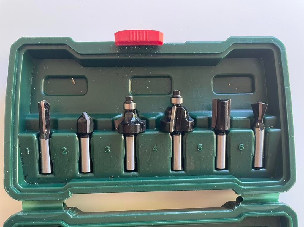 6 Bosch freeskoppen 8mm voor router, nieuw, Doe-het-zelf en Bouw, Ophalen of Verzenden, Nieuw