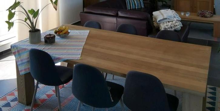 Table à manger en chêne massif, Maison & Meubles, Tables | Tables à manger, Enlèvement
