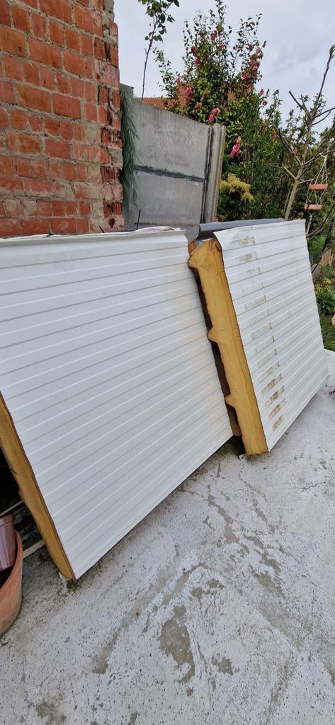 Sandwichpanelen met 18cm isolatie, Enlèvement