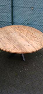 Ronde massieve tafel , diameter 150cm, Tuin en Terras, Ophalen, Hout