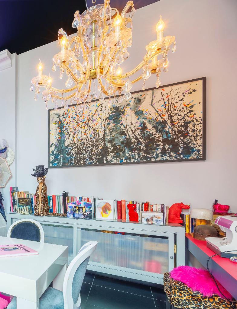 lampe suspendue à lustre en cristal, Verre, Enlèvement, Utilisé, Klassiek, maar het oogt heel hip