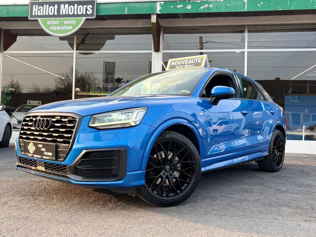 Audi Q2, Auto's, Voorwielaandrijving, 1200 kg, Blauw, Leder