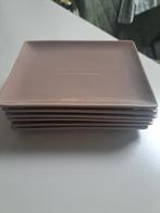 Kleine bruine bordjes 6 stuks 16op19cm, Ophalen